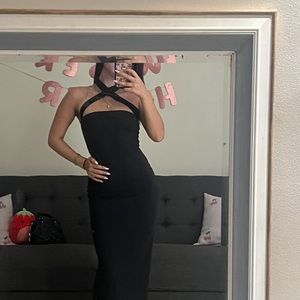 SKIMS Fits Everybody Wrap Long Slip Dress size small